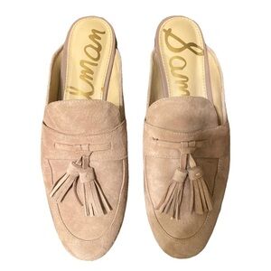 Sam Edelman Women's Pink Suede Loafers